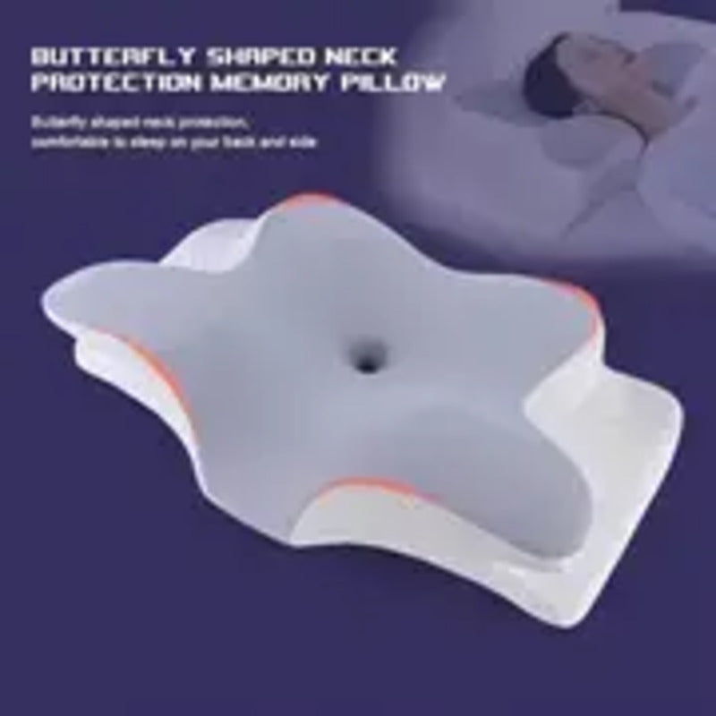 Butterfly-Shaped Orthopedic Memory Foam Pillow  (وسادة إسفنجية تقويمية على شكل فراشة) ®