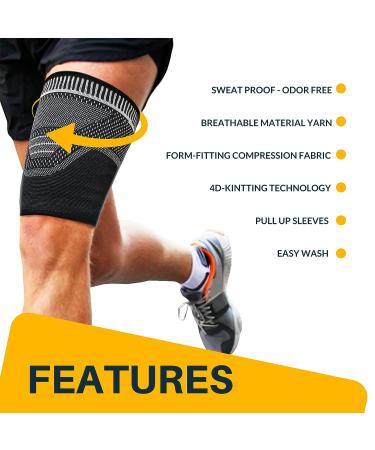 King Thigh Support Sleeve – Adjustable Compression Wrap for Muscle Recovery & Injury Prevention