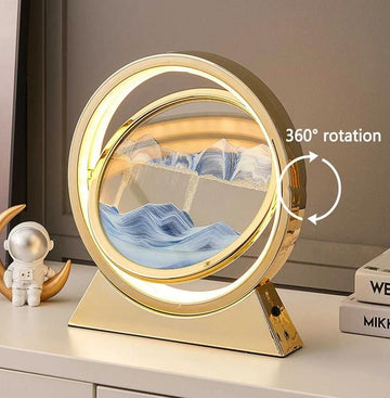 Luxury LED Sandscape Art Lamp – 3D Flowing Moving Sand Frame