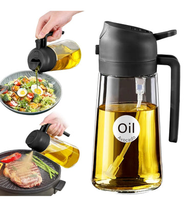 Oil Dispenser Bottle – Leak-Proof Glass Bottle for Kitchen Cooking & Salad Dressing