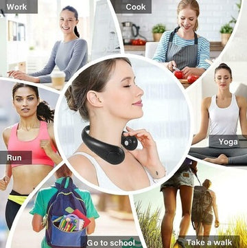 Vaneless Hanging Neck Fan – Hands-Free, Rechargeable Personal Cooling Device