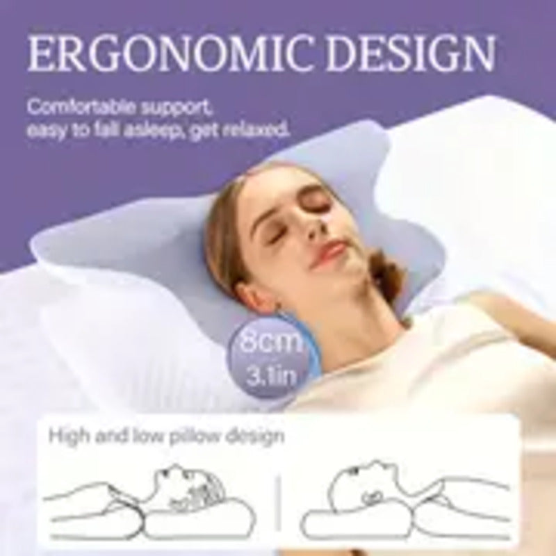 Butterfly-Shaped Orthopedic Memory Foam Pillow  (وسادة إسفنجية تقويمية على شكل فراشة) ®
