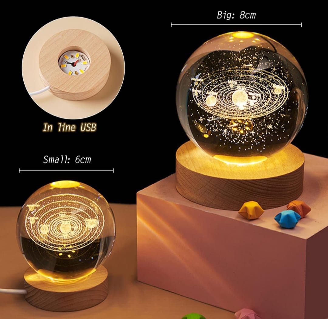 System Crystal Ball – Decorative Healing Sphere for Home, Office & Meditation