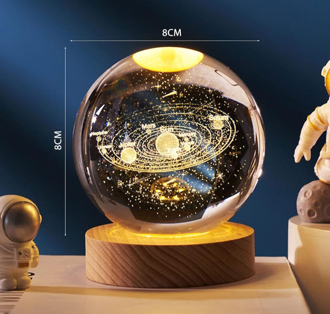 System Crystal Ball – Decorative Healing Sphere for Home, Office & Meditation