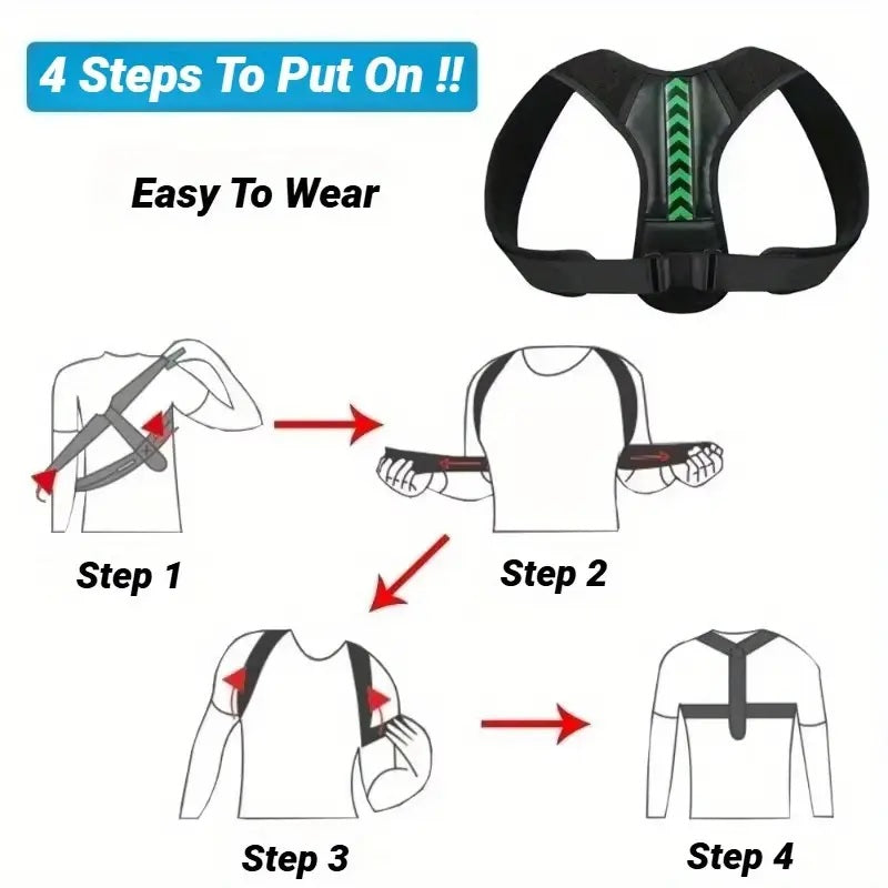 Adjustable Back Support Belt – Lumbar Brace for Pain Relief, Posture Correction & Daily Comfort