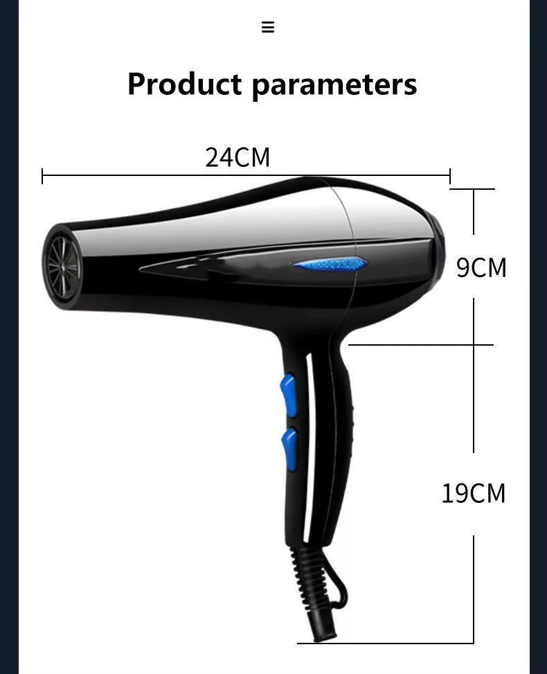 I Lite Professional Hair Dryer 4000W – High-Power Fast Drying with Hot & Cold Air | Salon-Quality Styling Tool