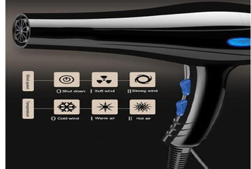 I Lite Professional Hair Dryer 4000W – High-Power Fast Drying with Hot & Cold Air | Salon-Quality Styling Tool
