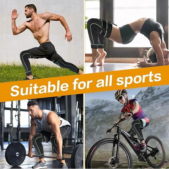 Adjustable Knee Support Brace – Compression Sleeve for Pain Relief, Sports & Injury Recovery