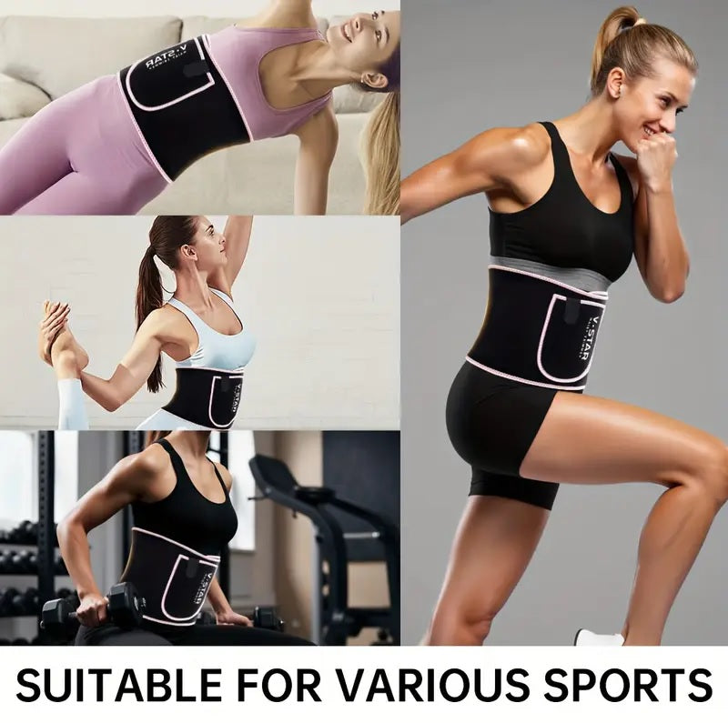 Qiangsen Waist Support Belt – Adjustable Lumbar Back Brace for Pain Relief & Posture Correction