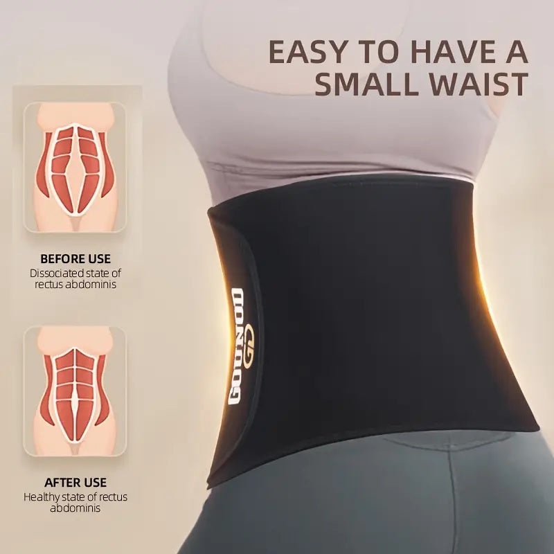 Qiangsen Waist Support Belt – Adjustable Lumbar Back Brace for Pain Relief & Posture Correction